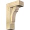 Ekena Millwork Olympic Block Rough Sawn Bracket w/ Offset Brace, Douglas Fir, 6"W x 14"D x 22"H BKT0604X14X22OLY05RDF - alternate 1